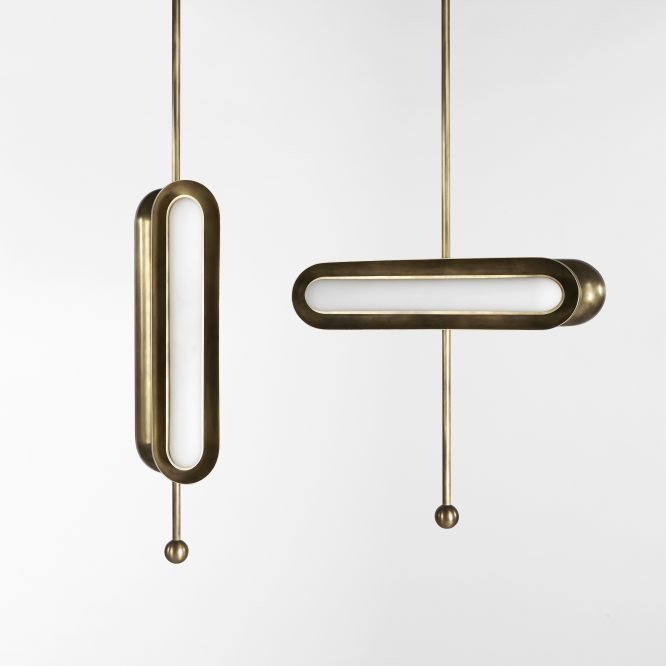 Подвесной светильник CIRCUIT PENDANT HORIZONTAL & VERTICAL Золотой Белый Подвесной светильник CIRCUIT PENDANT HORIZONTAL & VERTICAL Золотой Белый в Твери | Loft Concept