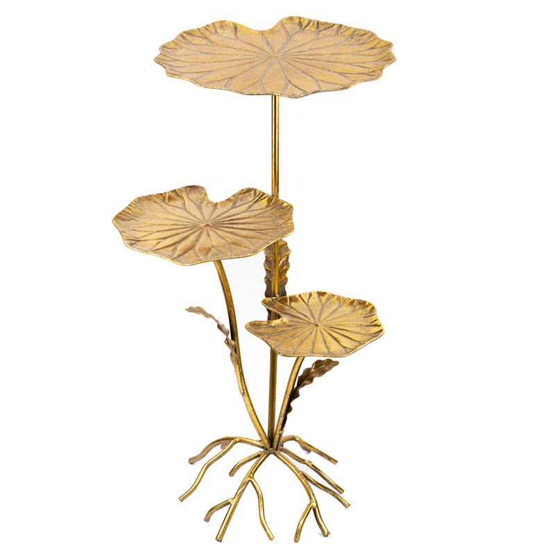 Приставной стол Lily Leaves Side Table Золотой Приставной стол Lily Leaves Side Table Золотой в Твери | Loft Concept