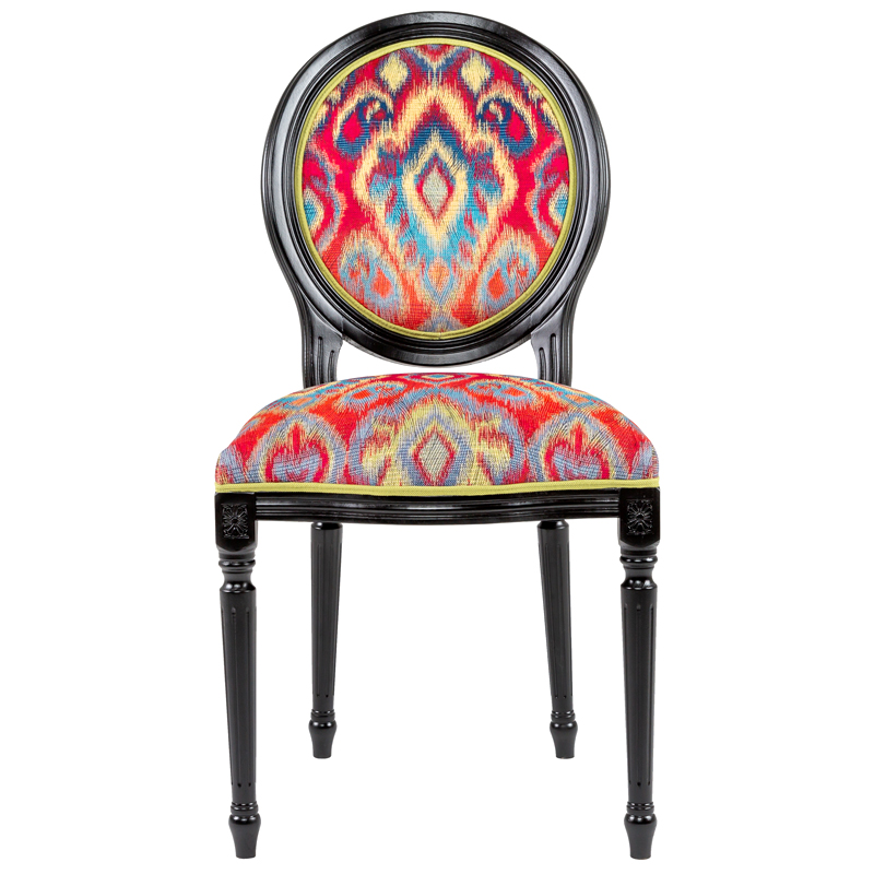 Стул Ikat Pattern Черный Черный Красный Мульти Стул Ikat Pattern Черный Черный Красный Мульти в Твери | Loft Concept