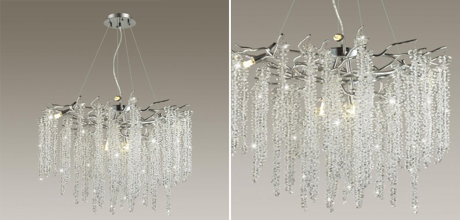 Люстра Fairy Tree Silver на 8 ламп Люстра Fairy Tree Silver на 8 ламп - Loft-Concept в Твери