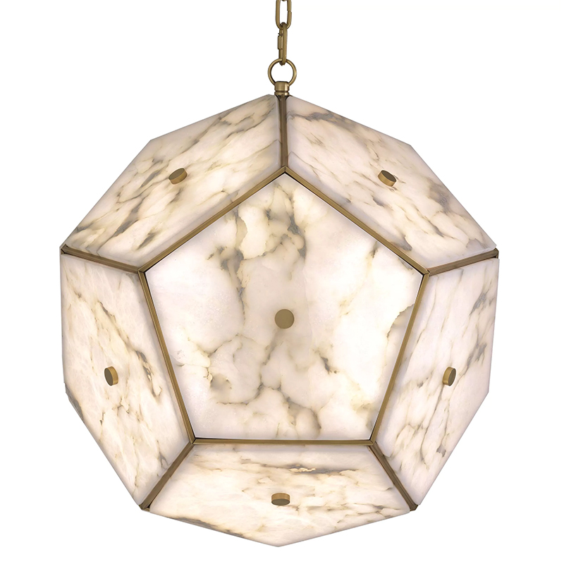 Люстра Eichholtz Lantern Gallo Белый Белый Мрамор Bianco Латунь Люстра Eichholtz Lantern Gallo Белый Белый Мрамор Bianco Латунь в Твери | Loft Concept
