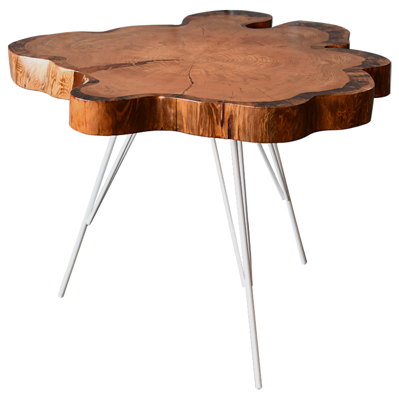 Кофейный стол Korben Industrial Metal Rust Coffee Table Древесина Белый Кофейный стол Korben Industrial Metal Rust Coffee Table Древесина Белый в Твери | Loft Concept