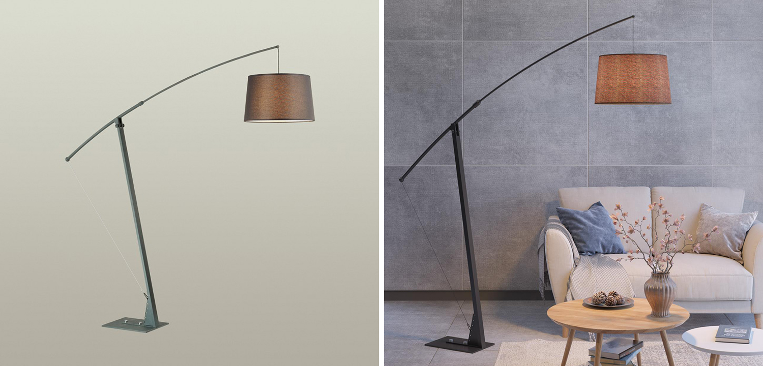Торшер Floor Lamp Colin black - фото