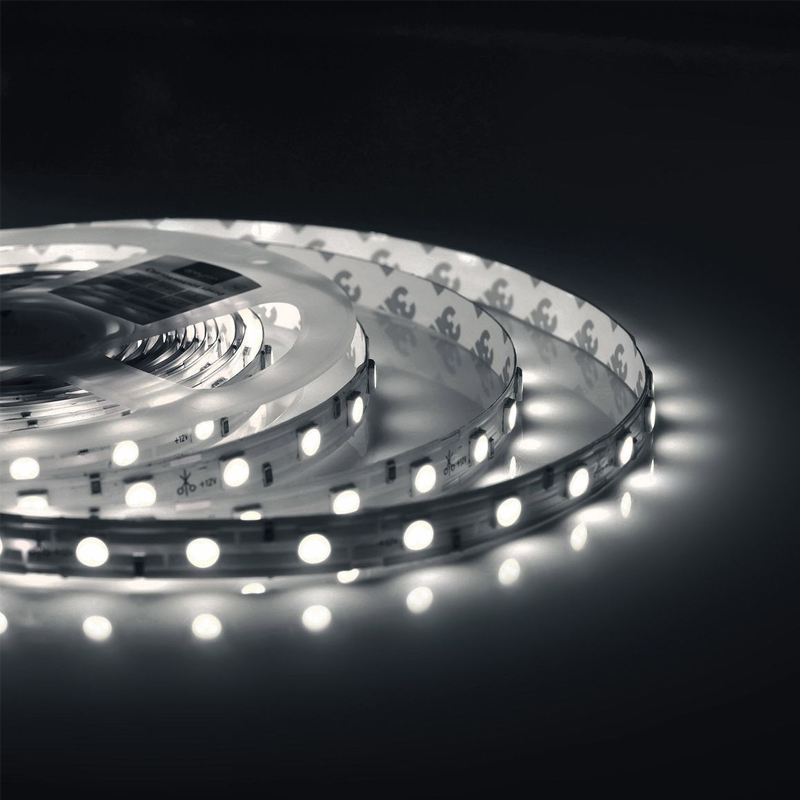 Светодиодная влагозащищенная лента 14,4W/m 60LED/m 5050SMD холодный белый 5M Белый в Твери | Loft Concept 