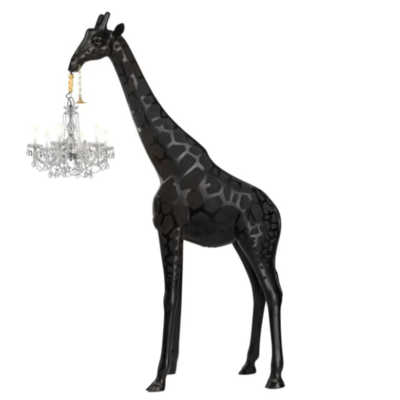Торшер черный жираф в натуральную величину Giraffe Lamp large size Черный Торшер черный жираф в натуральную величину Giraffe Lamp large size Черный в Твери | Loft Concept
