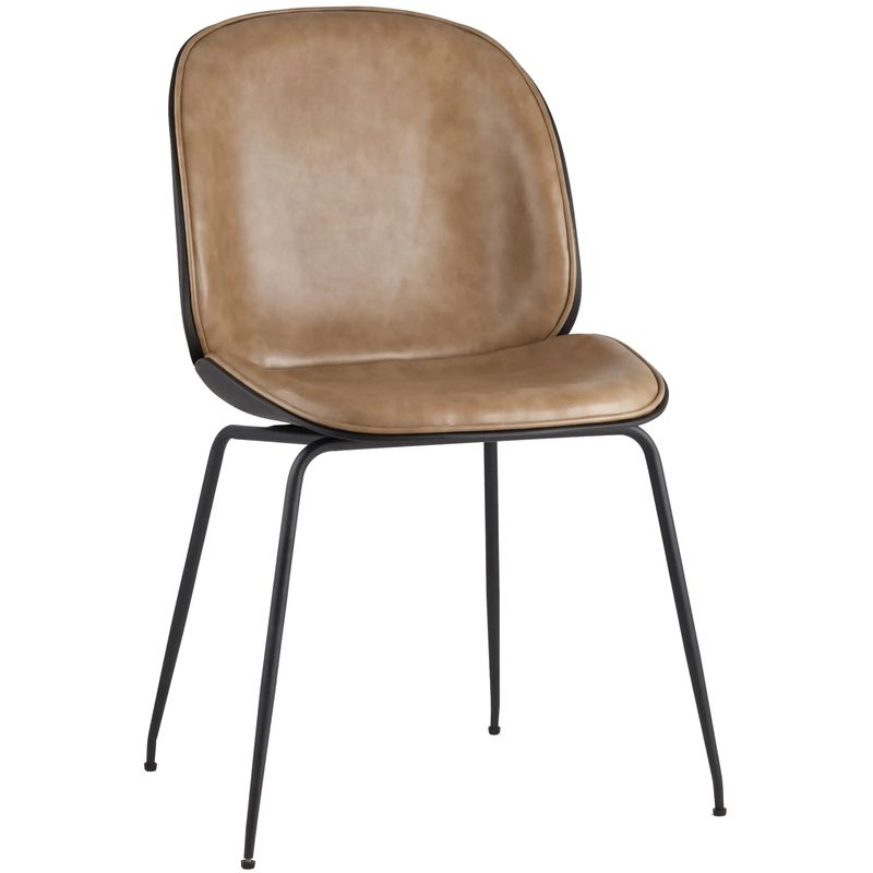 Стул Винтажная Коричневая Экокожа Vendramin Chair Коричневый винтаж Черный Стул Винтажная Коричневая Экокожа Vendramin Chair Коричневый винтаж Черный в Твери | Loft Concept