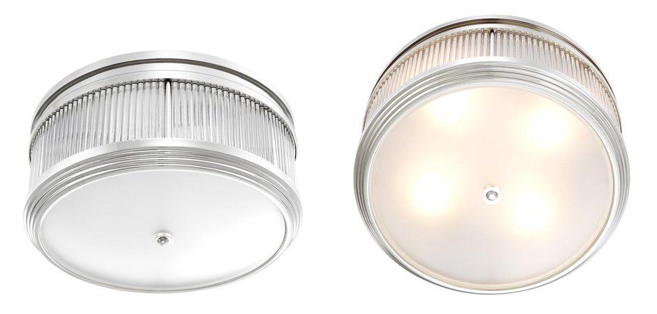 Потолочный светильник Ceiling Lamp Rousseau Nickel Потолочный светильник Ceiling Lamp Rousseau Nickel - Loft-Concept в Твери