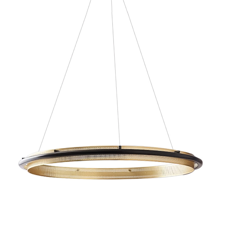 Люстра Gold ring horizontal pendant Золотой Люстра Gold ring horizontal pendant Золотой в Твери | Loft Concept