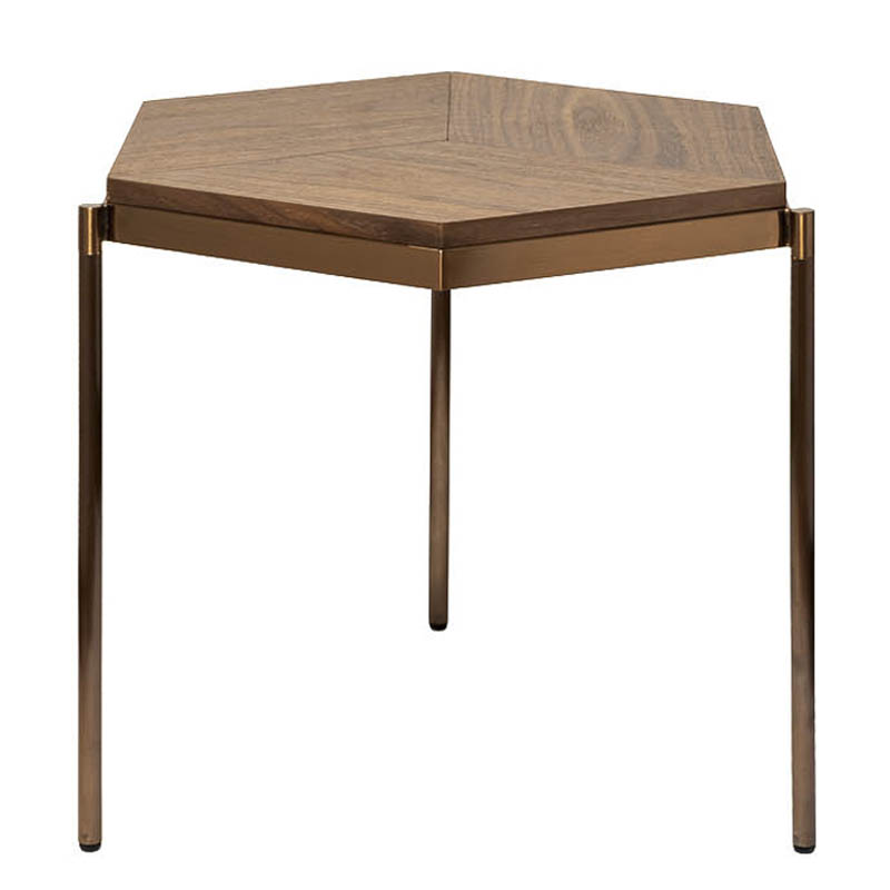 Приставной стол Hexagonal Side Table Бежевый Приставной стол Hexagonal Side Table Бежевый в Твери | Loft Concept