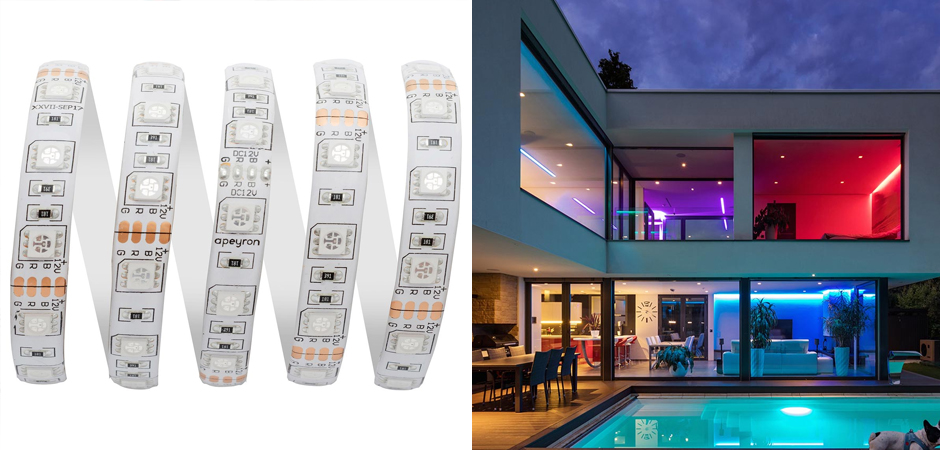 Светодиодная влагозащищенная лента 5М 14,4W/m 60LED/m 5050SMD разноцветная Светодиодная влагозащищенная лента 5М 14,4W/m 60LED/m 5050SMD разноцветная - Loft-Concept в Твери