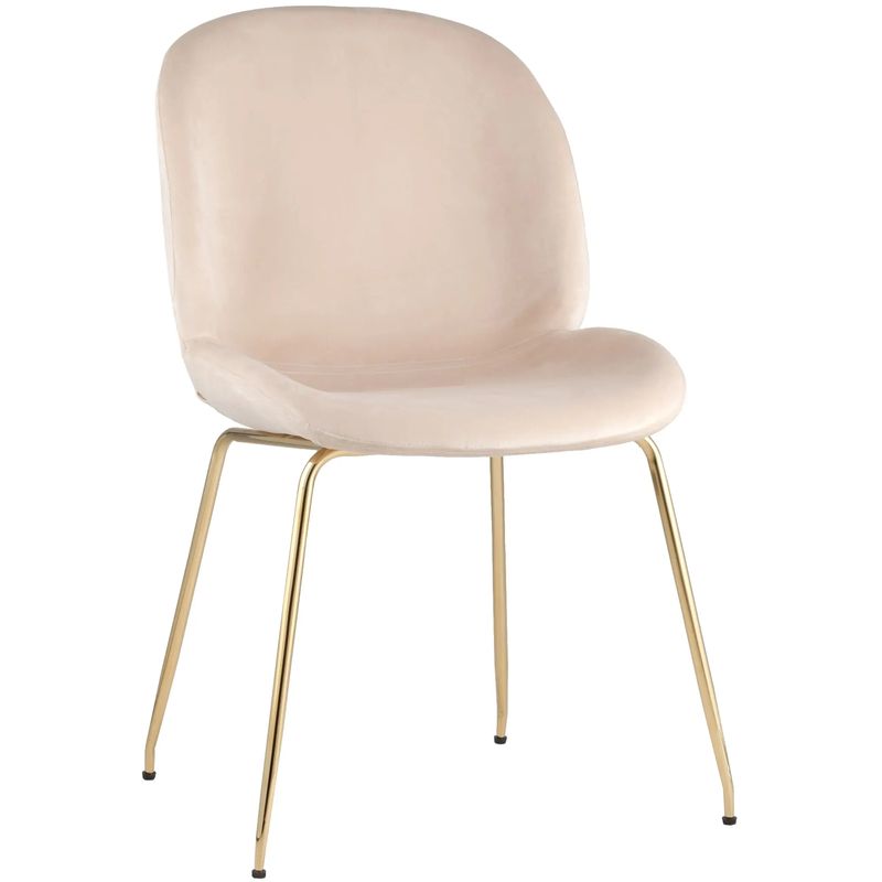 Стул Молочный Велюр Vendramin Chair Молочный Золотой Стул Молочный Велюр Vendramin Chair Молочный Золотой в Твери | Loft Concept