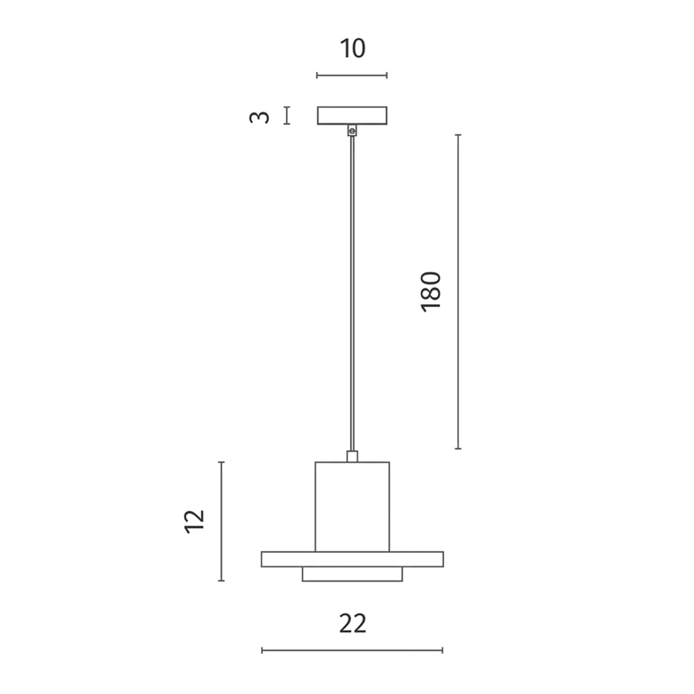 Подвесной светильник Douro Light черный бетон в Твери