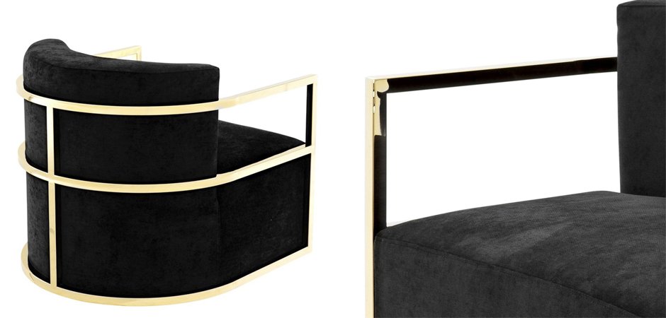 Кресло Eichholtz Chair Emilio Gold Кресло Eichholtz Chair Emilio Gold - Loft-Concept в Твери