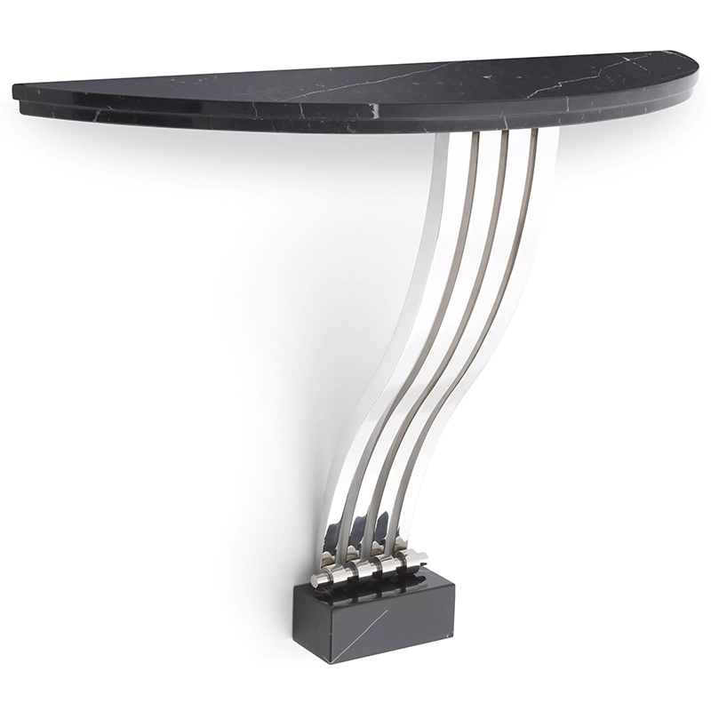 Консоль Eichholtz Console Table Renaissance Черный Мрамор Nero Хром Консоль Eichholtz Console Table Renaissance Черный Мрамор Nero Хром в Твери | Loft Concept