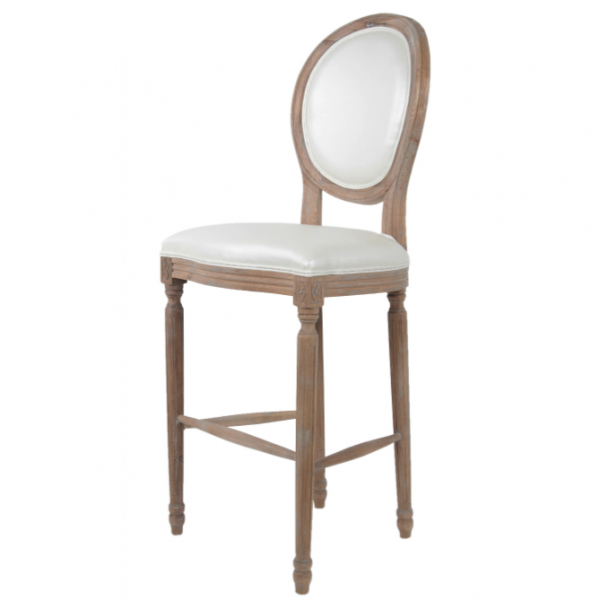 Стул French chairs Provence Bar Brown Chair Белый Коричневый Стул French chairs Provence Bar Brown Chair Белый Коричневый в Твери | Loft Concept