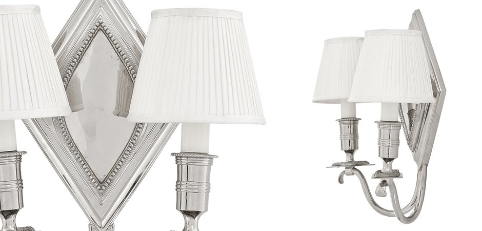 Бра Eichholtz Wall Lamp Diamond Double Бра Eichholtz Wall Lamp Diamond Double - Loft-Concept в Твери