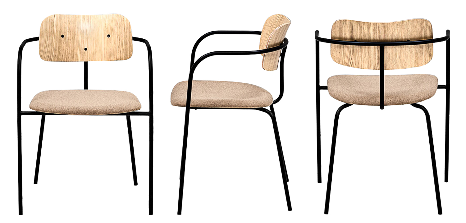 Стул Pilar Loft Stool beige - фото №1