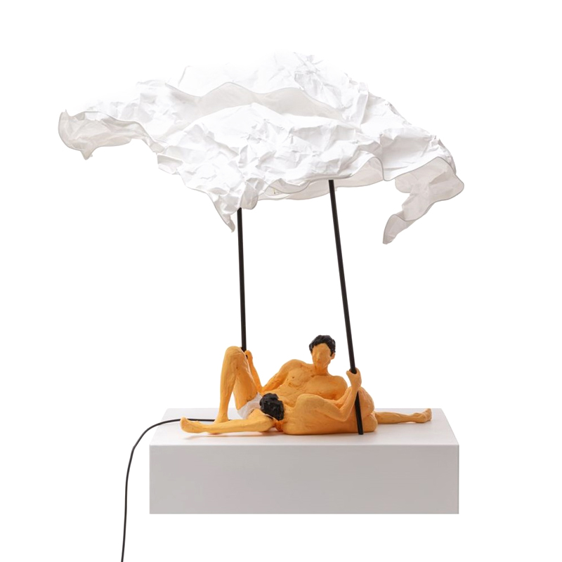 Настольная лампа Seletti Lea & Toni Желтый Белый Настольная лампа Seletti Lea & Toni Желтый Белый в Твери | Loft Concept