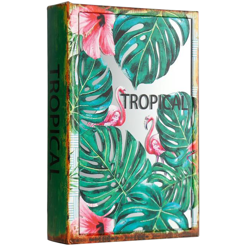 Шкатулка-книга Tropical Flamingos Mirror Book Box Мульти в Твери | Loft Concept 