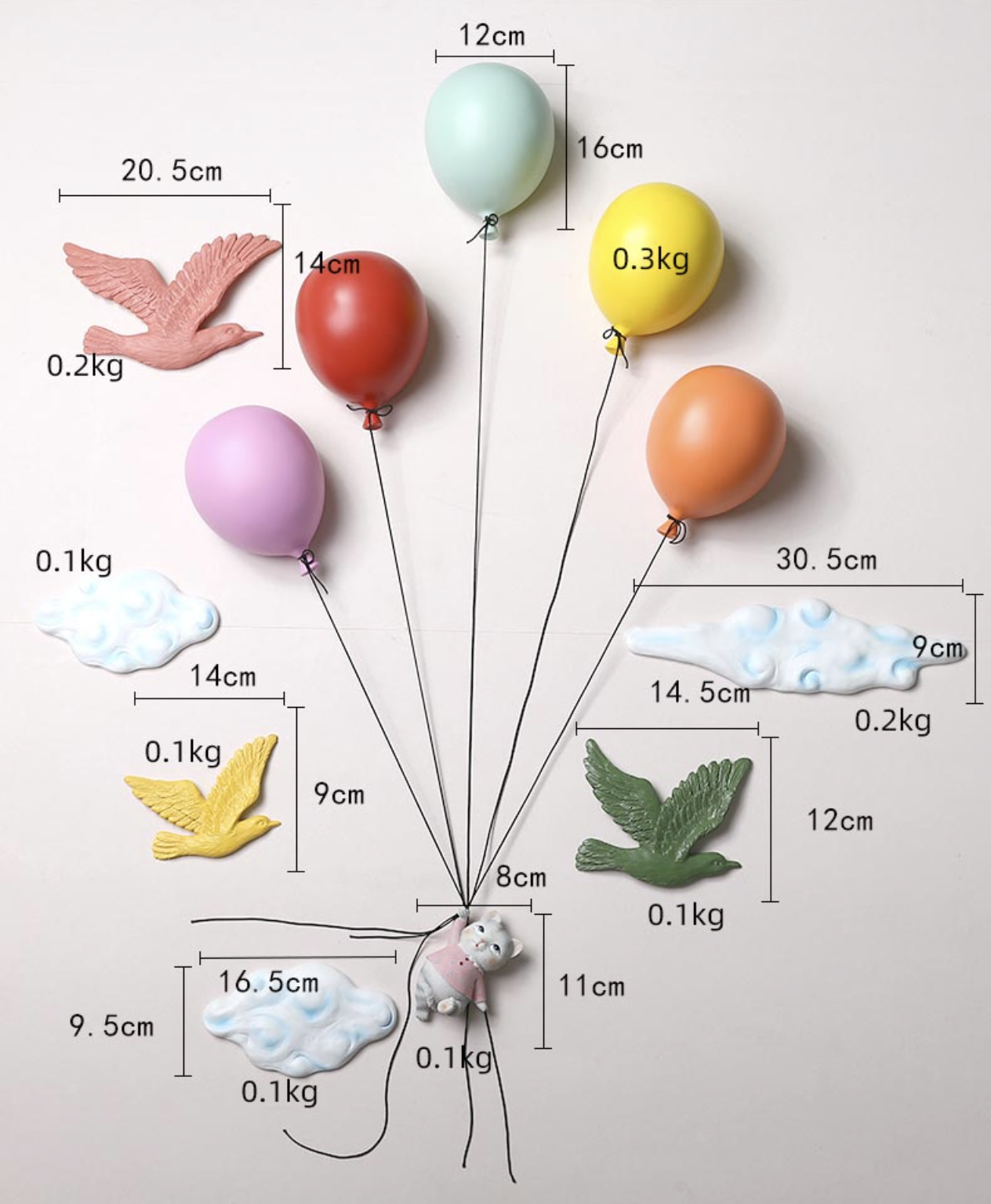Аксессуар на стену Kitten on Balloon Аксессуар на стену Kitten on Balloon в Твери