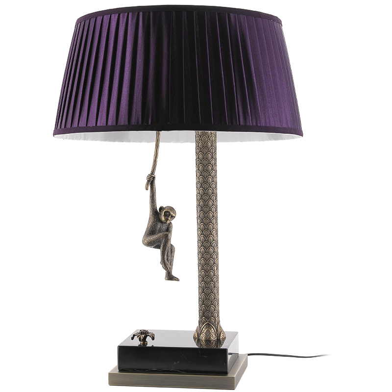 Настольная лампа Джунгли Table Lamp Jungle Purple Латунь Античная полированная Черный Мрамор Nero Пурпурно-фиолетовый Настольная лампа Джунгли Table Lamp Jungle Purple Латунь Античная полированная Черный Мрамор Nero Пурпурно-фиолетовый в Твери | Loft Concept