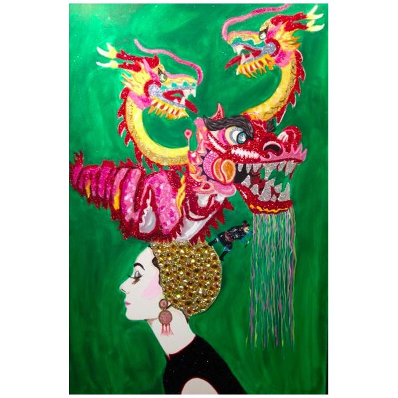 Картина Audrey in a Dragon headdress Мульти Картина Audrey in a Dragon headdress Мульти в Твери | Loft Concept