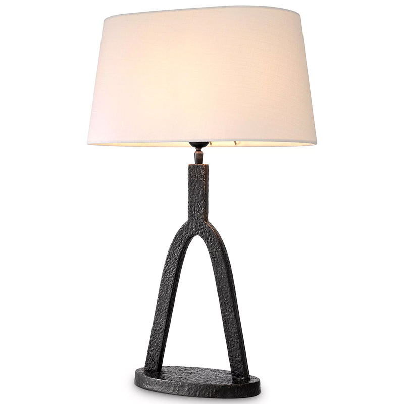 Настольная лампа Eichholtz Table lamp Coosa Темная бронза Белый Настольная лампа Eichholtz Table lamp Coosa Темная бронза Белый в Твери | Loft Concept