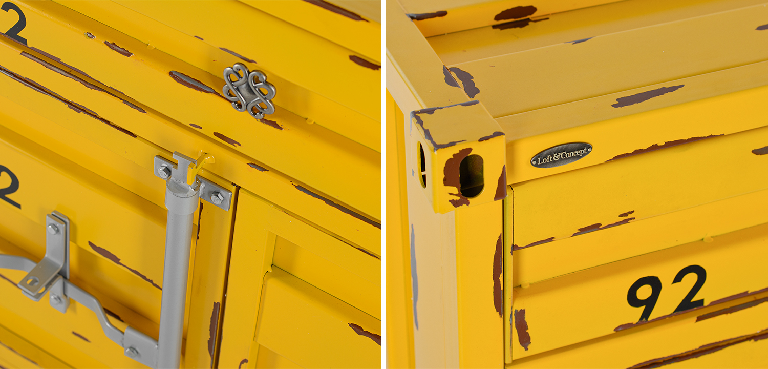 Комод Морской контейнер Sea Container Two doors and one drawer - фото