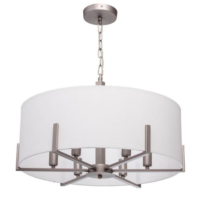 Люстра Loring Chandelier Бежевый Никель Люстра Loring Chandelier Бежевый Никель в Твери | Loft Concept