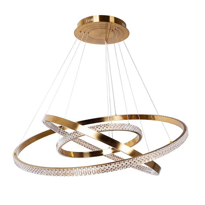 Люстра дизайнерская Gold Rings of Venus Золотой Люстра дизайнерская Gold Rings of Venus Золотой в Твери | Loft Concept