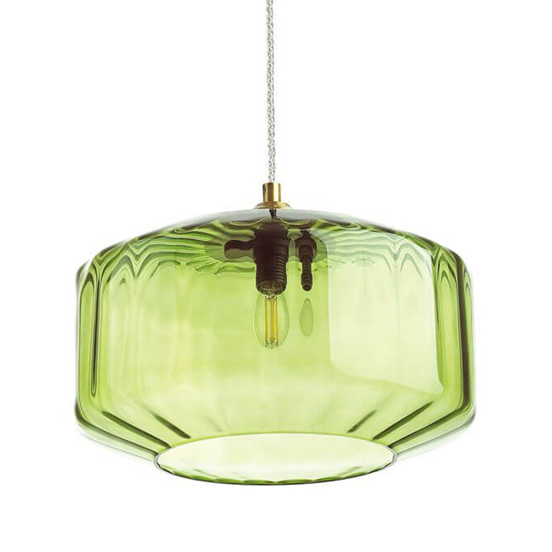 Подвесной светильник Multicolored Glass Green Зеленый Бронза Подвесной светильник Multicolored Glass Green Зеленый Бронза в Твери | Loft Concept