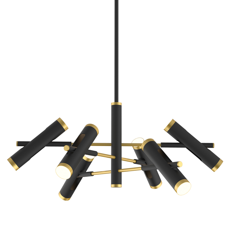 Люстра Rainer Chandelier black Черный Золотой Люстра Rainer Chandelier black Черный Золотой в Твери | Loft Concept