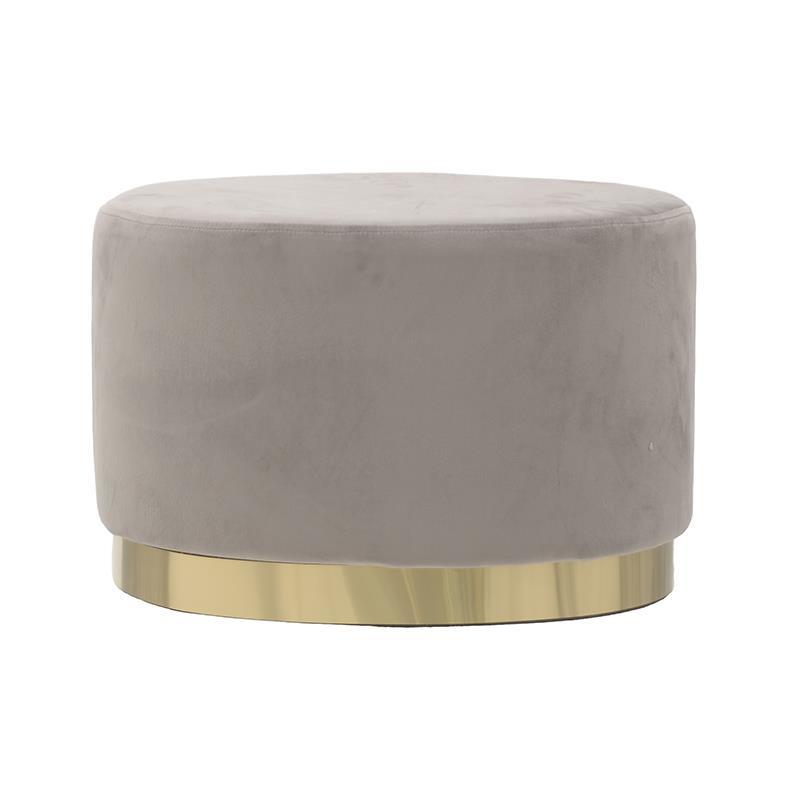 Пуф Golden Belt Beige Pastel Бежево-серый Золотой Пуф Golden Belt Beige Pastel Бежево-серый Золотой в Твери | Loft Concept