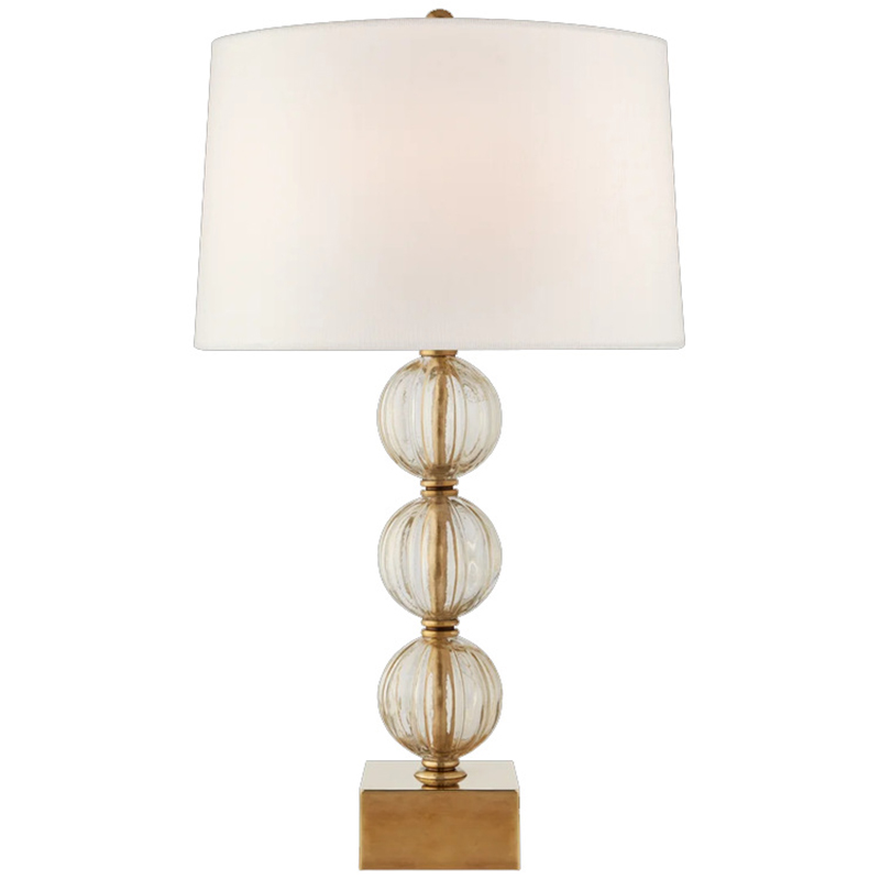 Настольная Лампа SAZERAC LARGE TABLE LAMP Transparent Бежевый Прозрачное Стекло Латунь Настольная Лампа SAZERAC LARGE TABLE LAMP Transparent Бежевый Прозрачное Стекло Латунь в Твери | Loft Concept