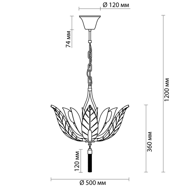 Люстра Glass Petals Chandelier 50 Люстра Glass Petals Chandelier 50 в Твери