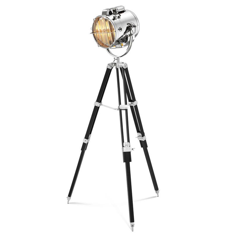 Торшер Eichholtz Floor Lamp Atlantic nickel Черный Никель Прозрачный Торшер Eichholtz Floor Lamp Atlantic nickel Черный Никель Прозрачный в Твери | Loft Concept