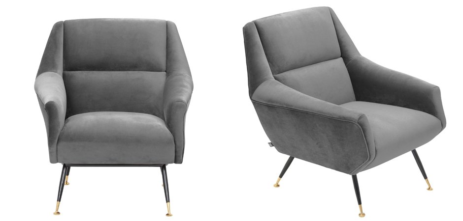 Кресло Eichholtz Chair Exile Grey Кресло Eichholtz Chair Exile Grey - Loft-Concept в Твери