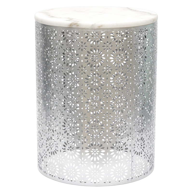 Приставной Стол Artesia Table с белым мрамором Белый Приставной Стол Artesia Table с белым мрамором Белый в Твери | Loft Concept