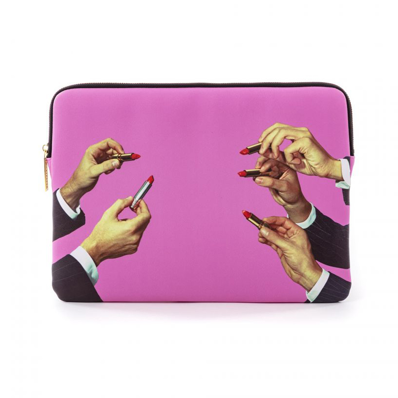 Чехол для ноутбука Seletti Laptop Bag Lipsticks Pink Розовый Чехол для ноутбука Seletti Laptop Bag Lipsticks Pink Розовый в Твери | Loft Concept