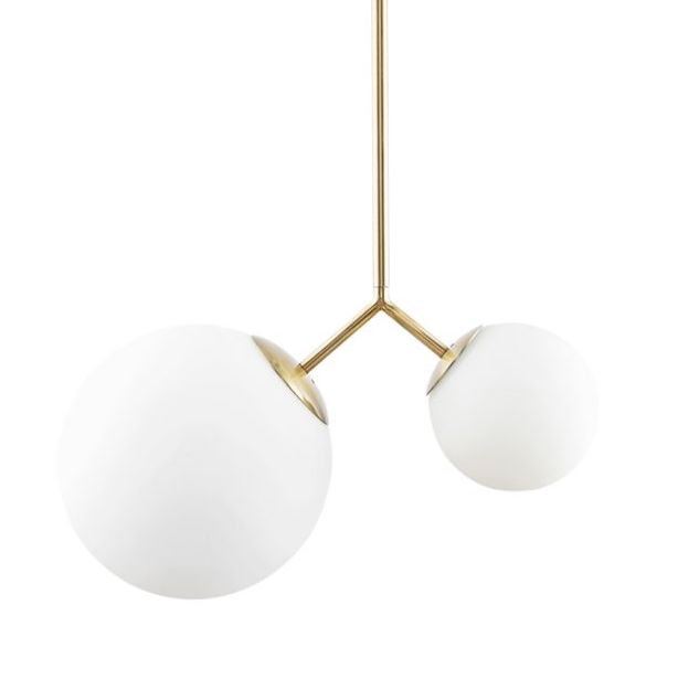 Подвесной светильник VIOLA WALL Lamp Латунь Белый Подвесной светильник VIOLA WALL Lamp Латунь Белый в Твери | Loft Concept