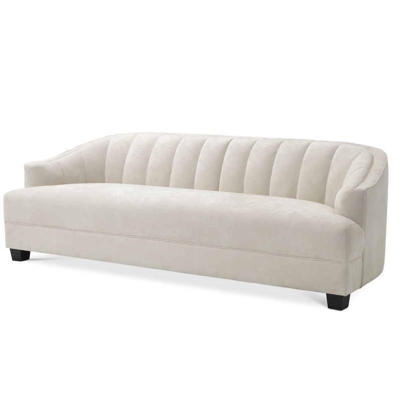 Диван Eichholtz Sofa Polaris ivory ( слоновая кость ) Черный в Твери | Loft Concept 