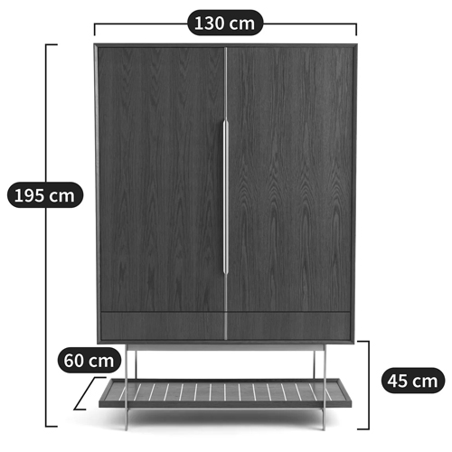 Платяной шкаф из серого дуба Sawada Gray Oak Wardrobe Платяной шкаф из серого дуба Sawada Gray Oak Wardrobe в Твери