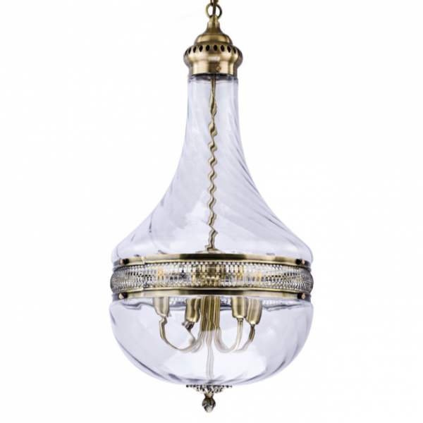 Люстра Capitol Hill Glass Pendant 40 Nickel Хром Люстра Capitol Hill Glass Pendant 40 Nickel Хром в Твери | Loft Concept