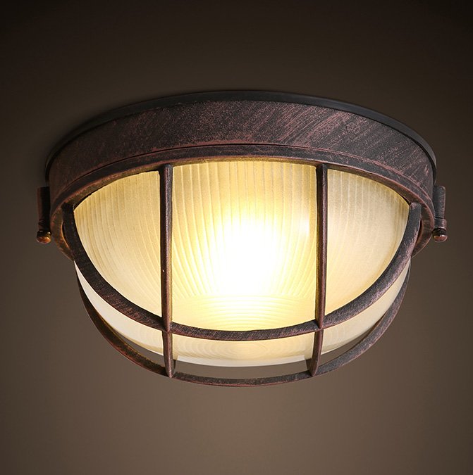 Спот Loft Round Plate Коричневый винтаж Спот Loft Round Plate Коричневый винтаж в Твери | Loft Concept