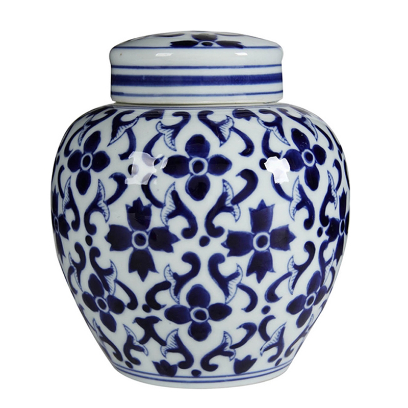 Ваза Irene Vase Белый Синий Ваза Irene Vase Белый Синий в Твери | Loft Concept
