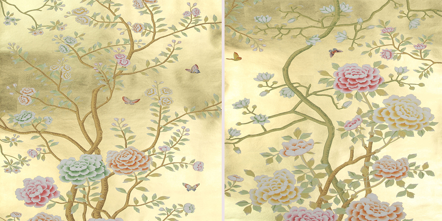 Обои ручная роспись Chelsea Deep Rich Gold - фото №1