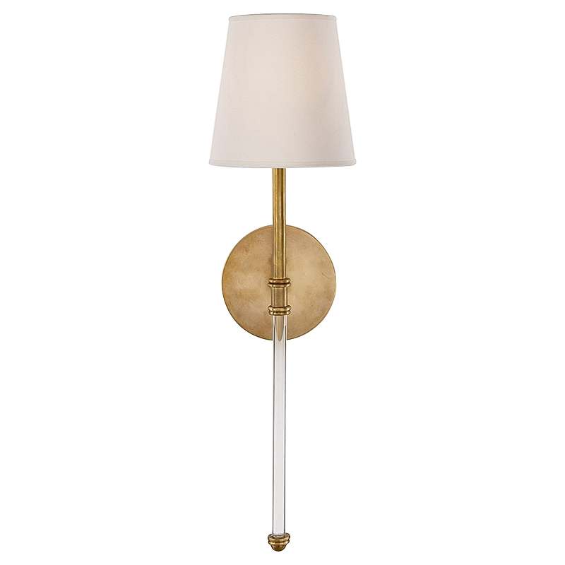 Бра Natale Sconce Brass Латунь Античная полированная Белый Бра Natale Sconce Brass Латунь Античная полированная Белый в Твери | Loft Concept