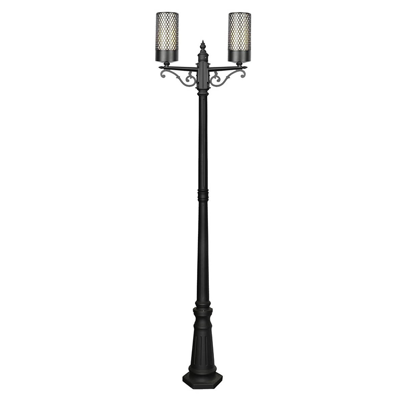 Парковый торшер Holger Street Floor Lamp Черный Белое матовое стекло Парковый торшер Holger Street Floor Lamp Черный Белое матовое стекло в Твери | Loft Concept