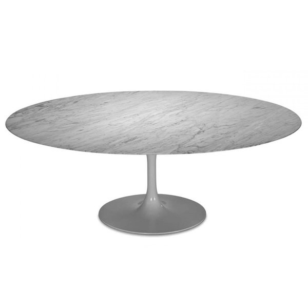 Стол Oval Tulip Белый Черный Стол Oval Tulip Белый Черный в Твери | Loft Concept