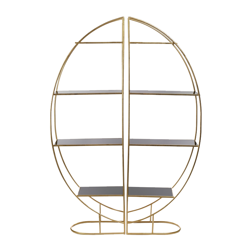 Стеллаж Double Shine Gold Золотой Желтый Стеллаж Double Shine Gold Золотой Желтый в Твери | Loft Concept